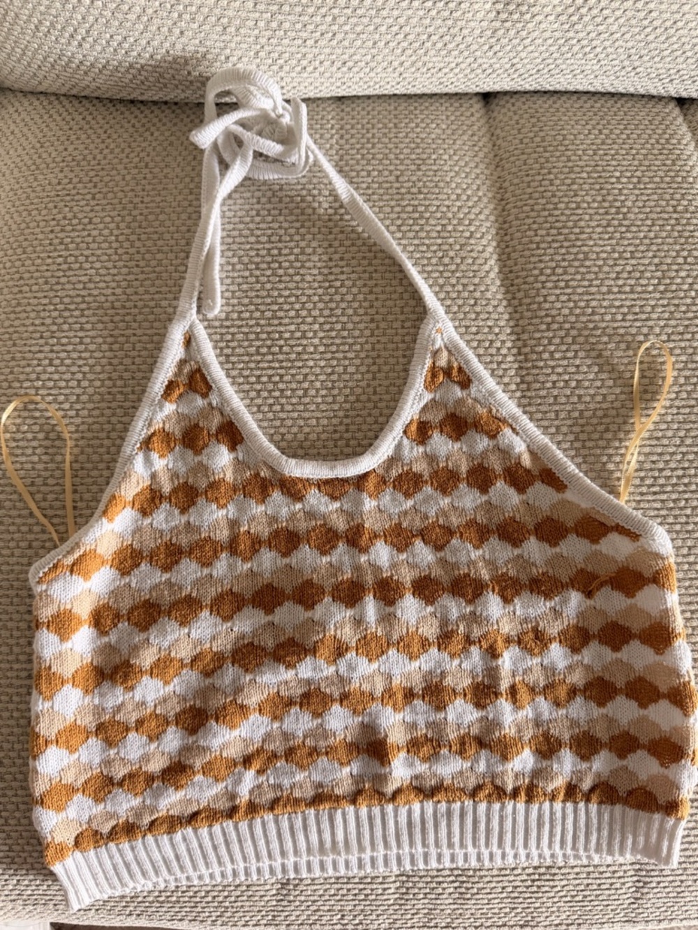 Halter Knit Crop Top